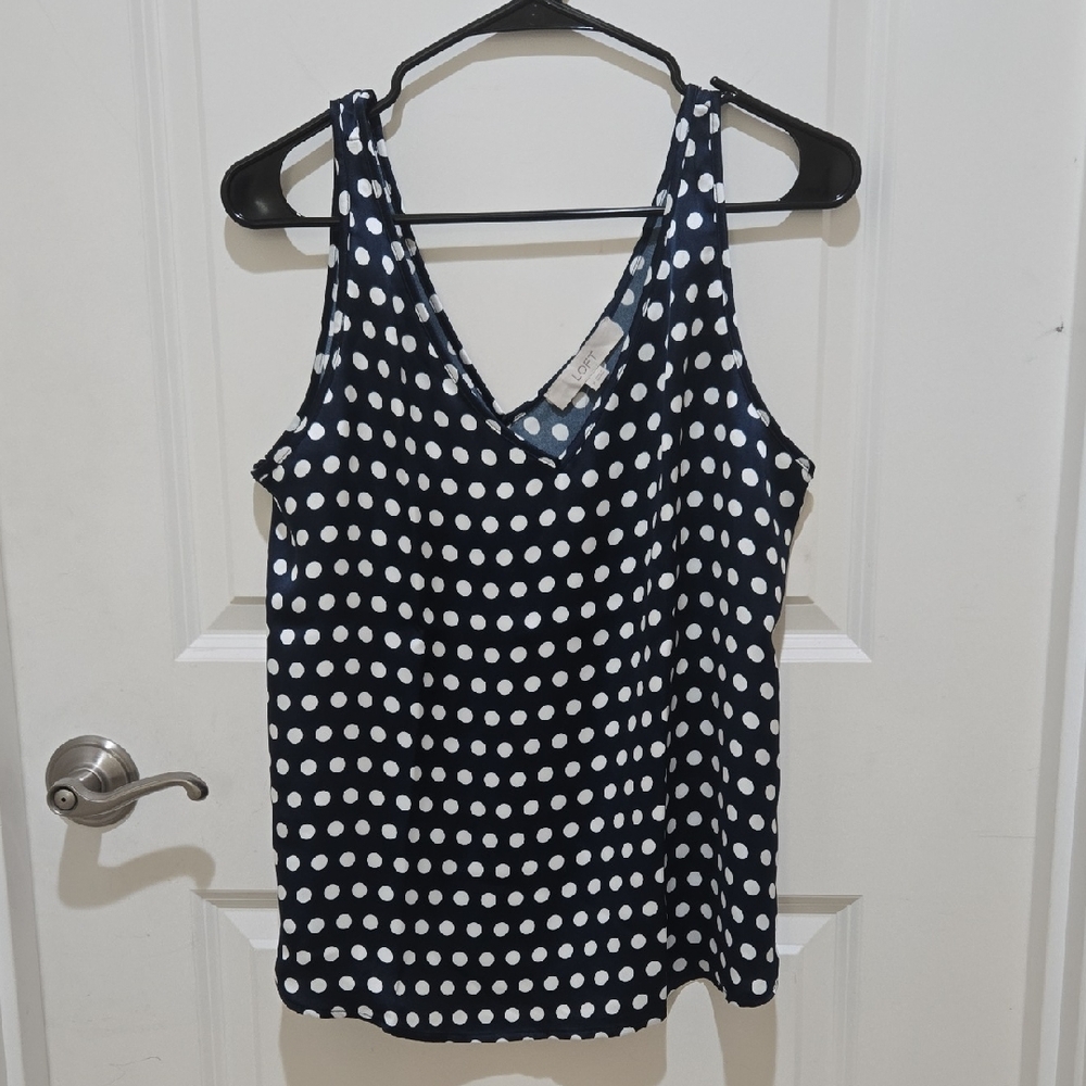 Polka Dot Sleeveless Top